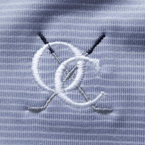 Fairway & Greene OC Lt Blue Pinstriped Stretch Performance Polo (L) ⛳️